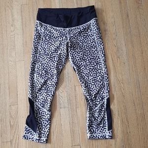 Lululemon animal print crops